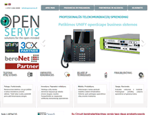 Tablet Screenshot of openservis.lt